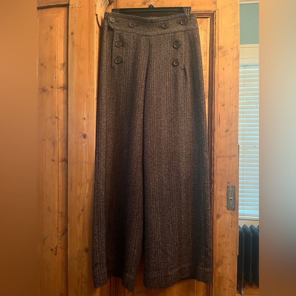 Max Studio Brown Wide Leg Trousers…Excellent condition / no wear…Size 2